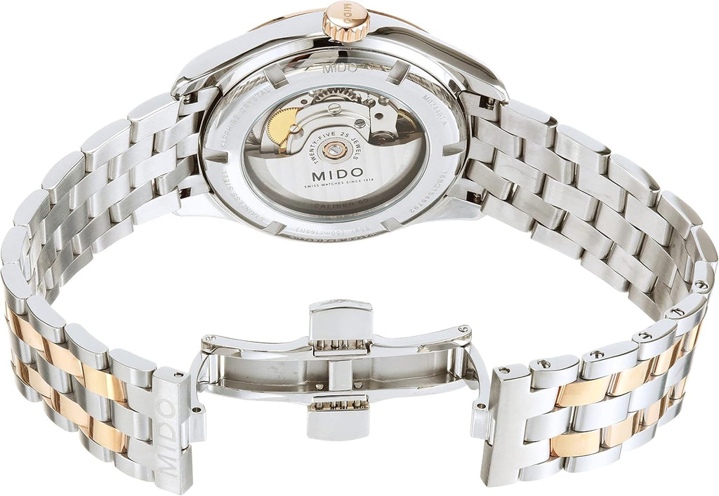 MIDO Belluna Gent - Swiss Automatic Watch for Men - Silver Dial - Case 40mm - M0244072203100