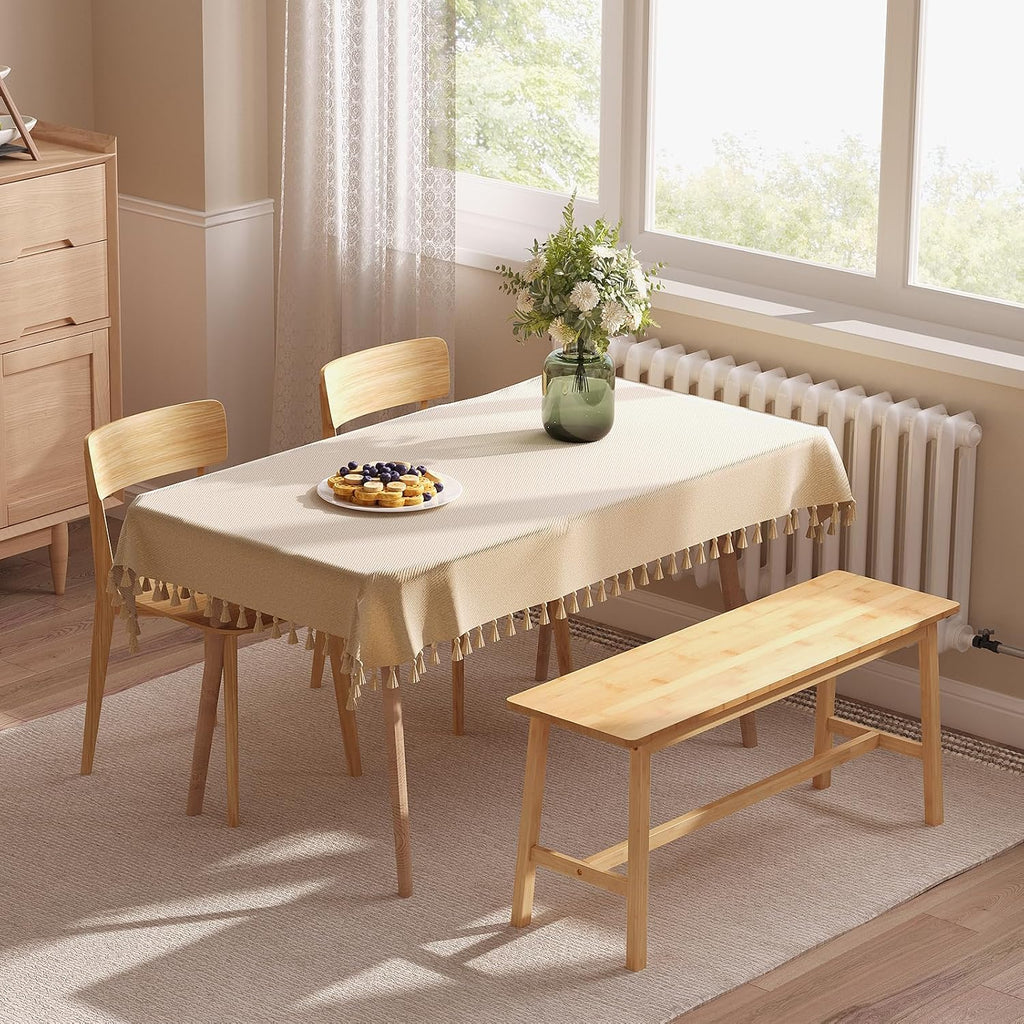 HOOBRO Kitchen Island with Power Outlet, Bamboo Dining Bench, Table Bench, Kitchen Bench, Entrance Bench, Shoe Changing Bench WN82UZD01G1-YL70CZ01