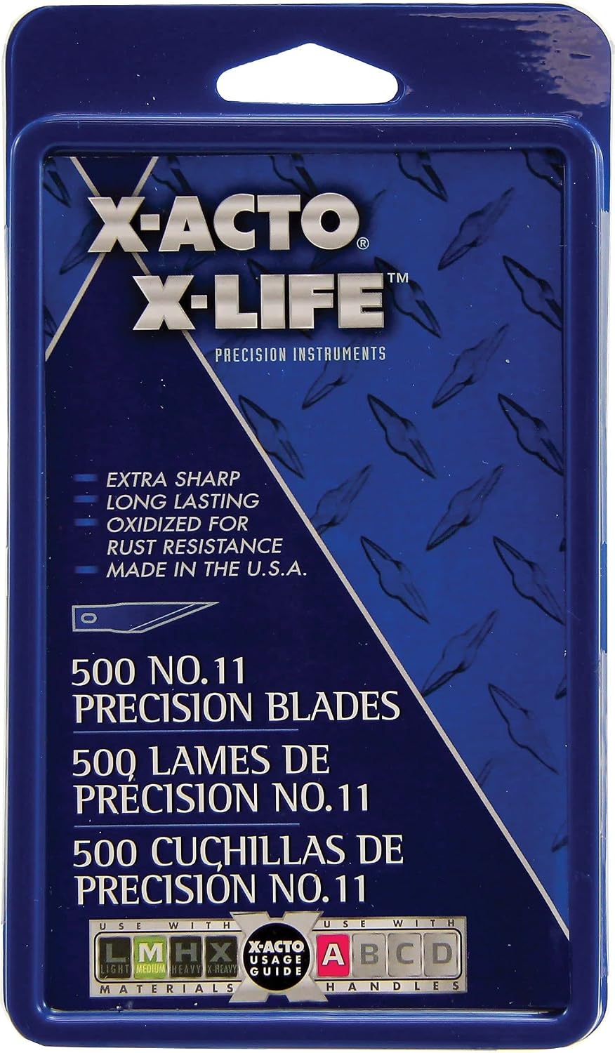 ELMERS X-Acto #11 Blades for X-Acto Knives, Bulk Pack, 500 Blades Per Box (X511)