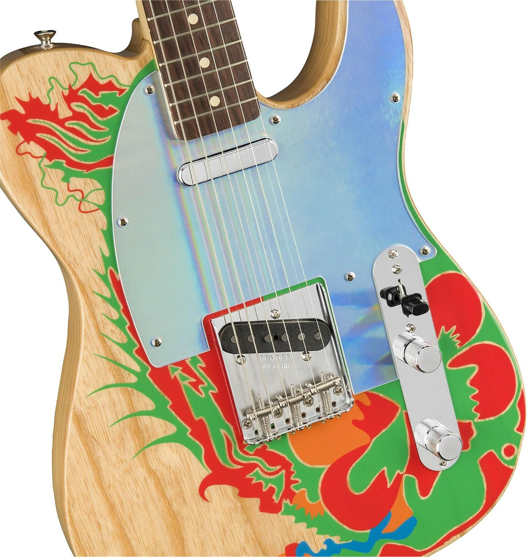 Fender Jimmy Page Telecaster - Natural Bundle with Case, Strap, Cable, and Guitar Cleaning Kit