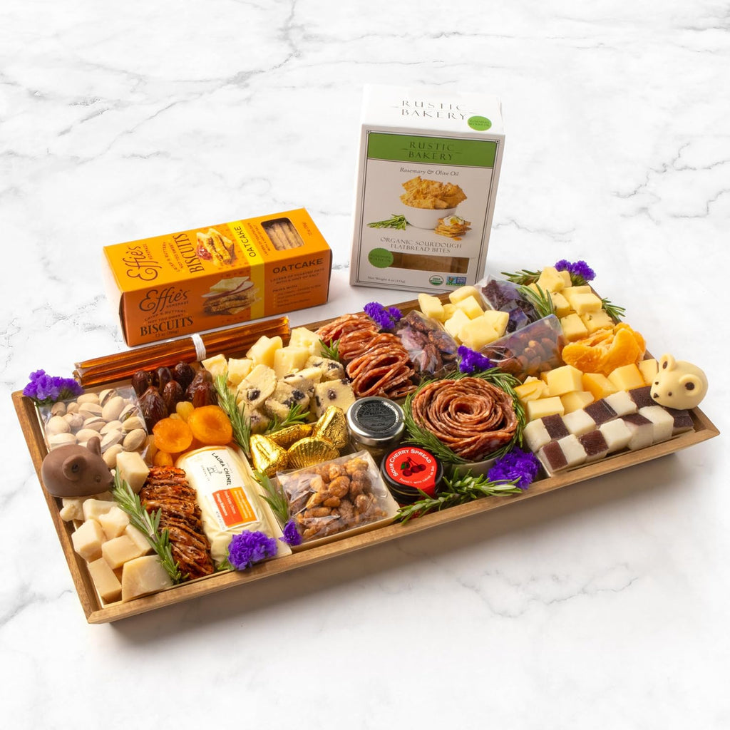 Nibble Charcuterie Premium Meat & Cheese Board, Ready to Serve Charcuterie Board Christmas, Holiday, Birthday, Corporate Gifts, Serves 6-9