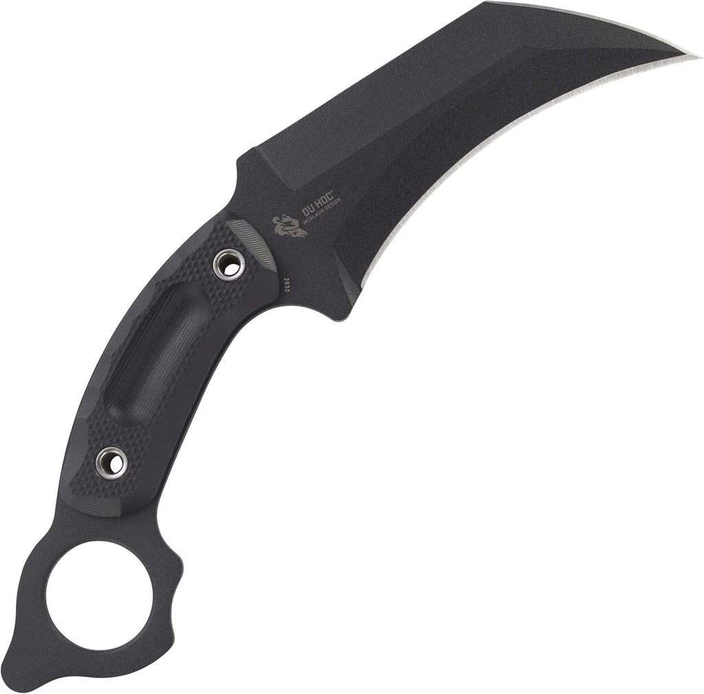 CRKT Du Hoc Fixed Blade Knife with Sheath: SK-5 Plain Edge Blade, G10 Handle, 2630