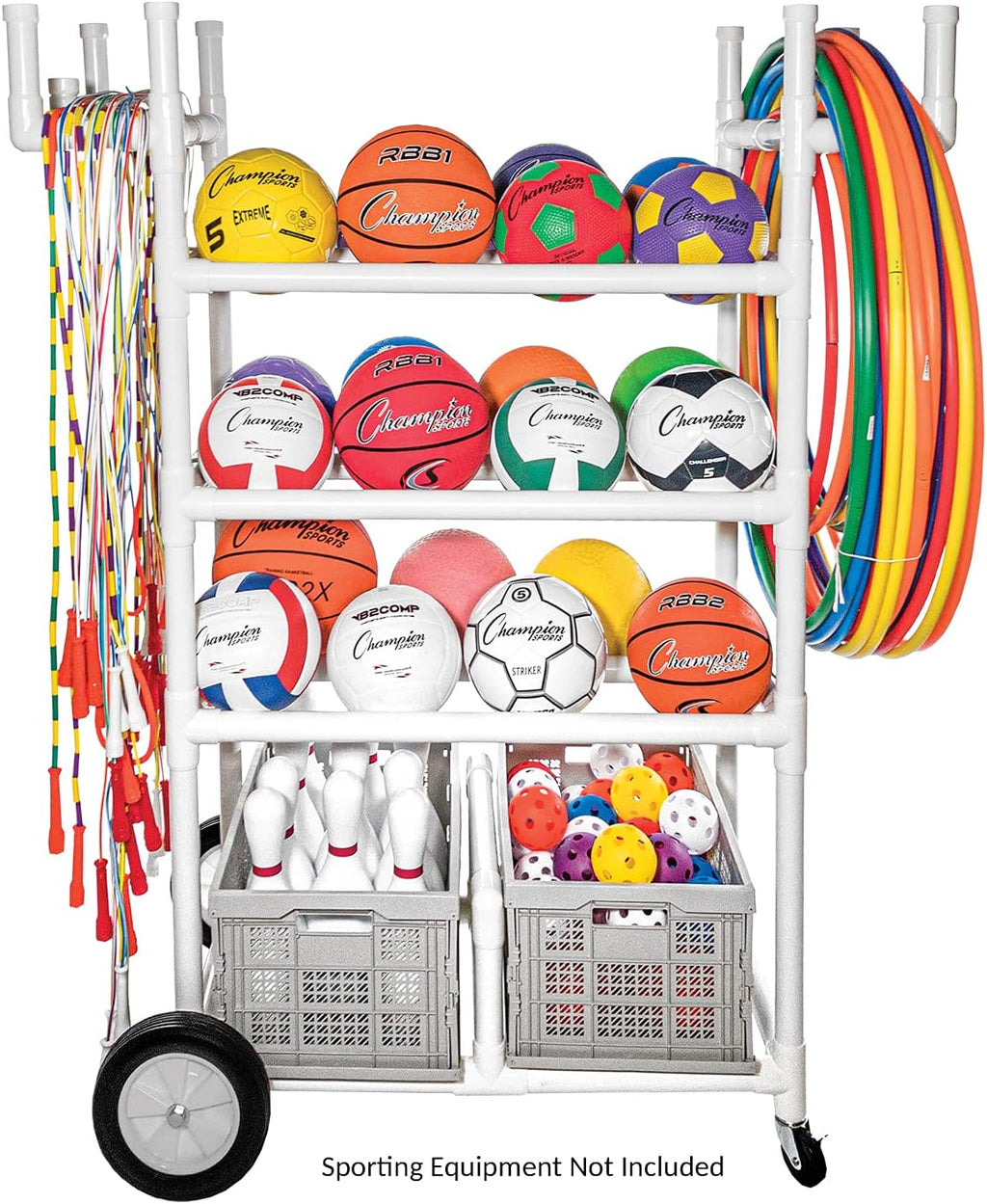 Champion Sports High-Impact All-Terrain Cart - 53' L x 19' W x 59' H - White