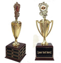 Washer Toss Traveling Trophy - Plastic Trophy with Base, Awards and Trophies for Sports Competition, Prizes for Adults and Kids Gold, 18'