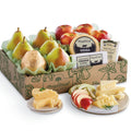 Harry & David Deluxe Pears, Apples, And Cheese Gift, Royal Riviera Pears, Apples, Gourmet Cheese, Cheese Board And Appetizer Platter, Fruit And Cheese Gift Basket For All Occasions