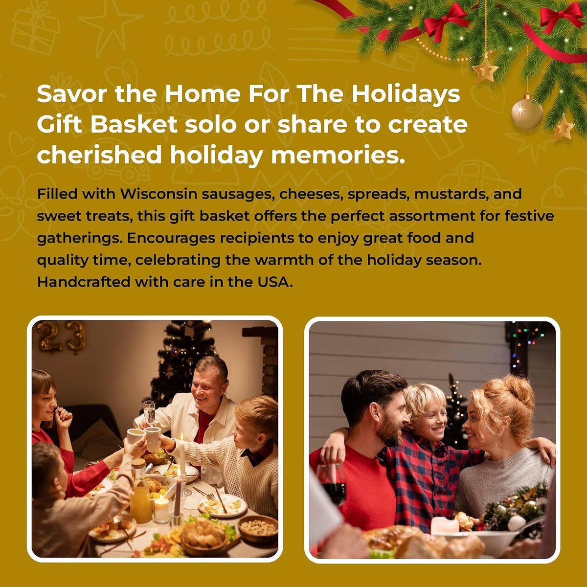 Gift Basket Village - Meat and Cheese Basket, Charcuterie Food, Sausage, Summer Sausage, and Cheese Selection for Christmas - Large, 10 Pounds - Gourmet Cheese, Meat, Cheese and More - Pack of 1