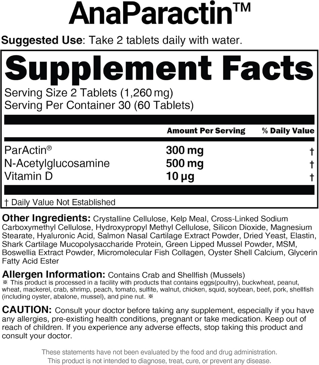 AnaParactin, 60 Serving (180 Tablets)
