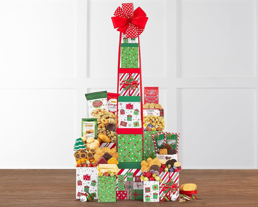 Wine Country Gift Baskets The Winter Cheer Gift Tower