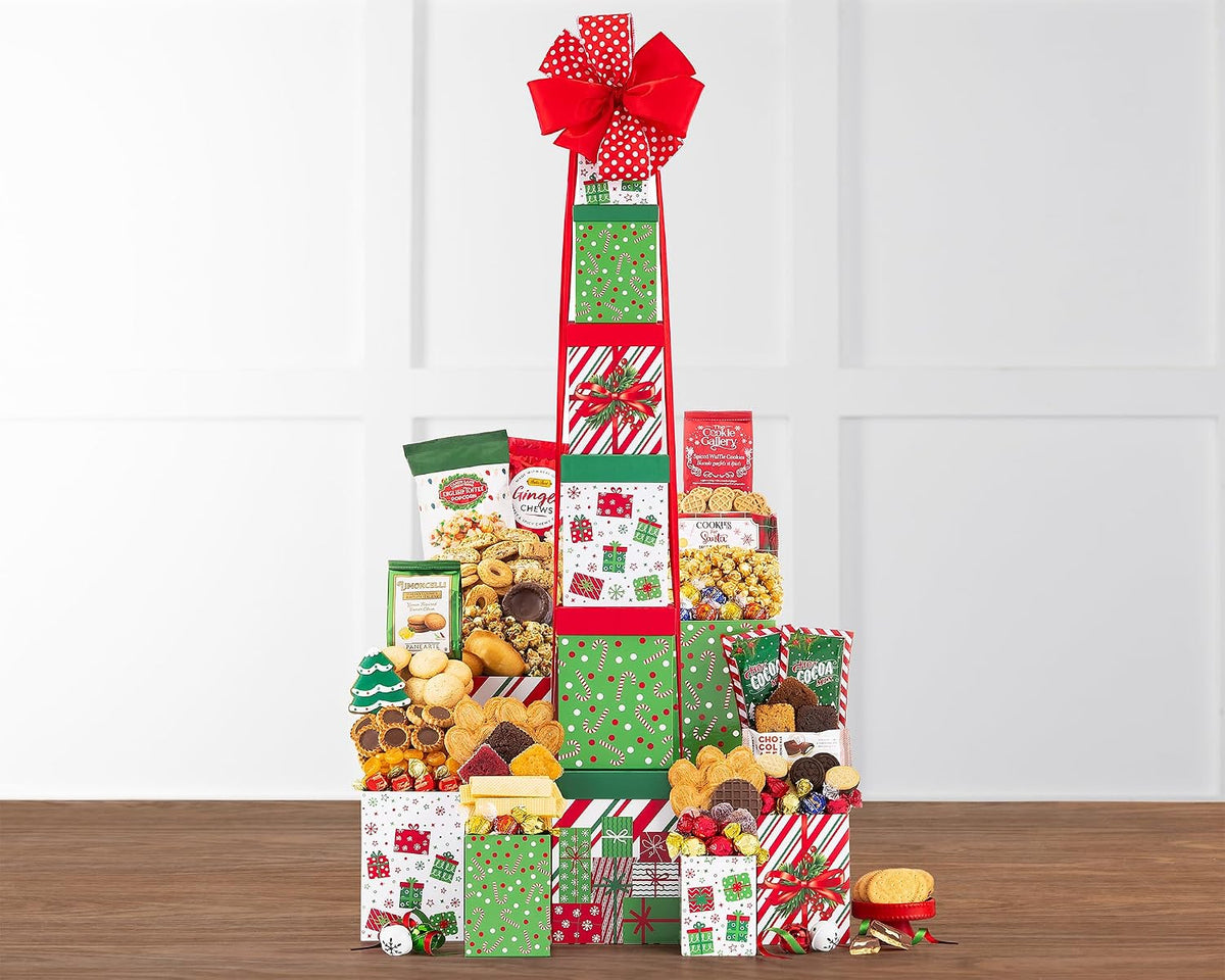 Wine Country Gift Baskets The Winter Cheer Gift Tower