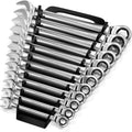 Olsa Tools Ratcheting Wrench Sets (Metric 12pc) - 6-Point Box End Ratchet Wrenches Set - 120 Tooth Metric Ratchet Wrench Set - Works on Stripped and Rounded Bolts - Professional Grade - Part: 1354