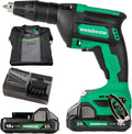 Metabo HPT Cordless 18V MultiVolt™ Drywall Screw Gun Kit | Includes 2-18V 2.0 Ah Batteries | Lifetime Tool Warranty | W18DAQA