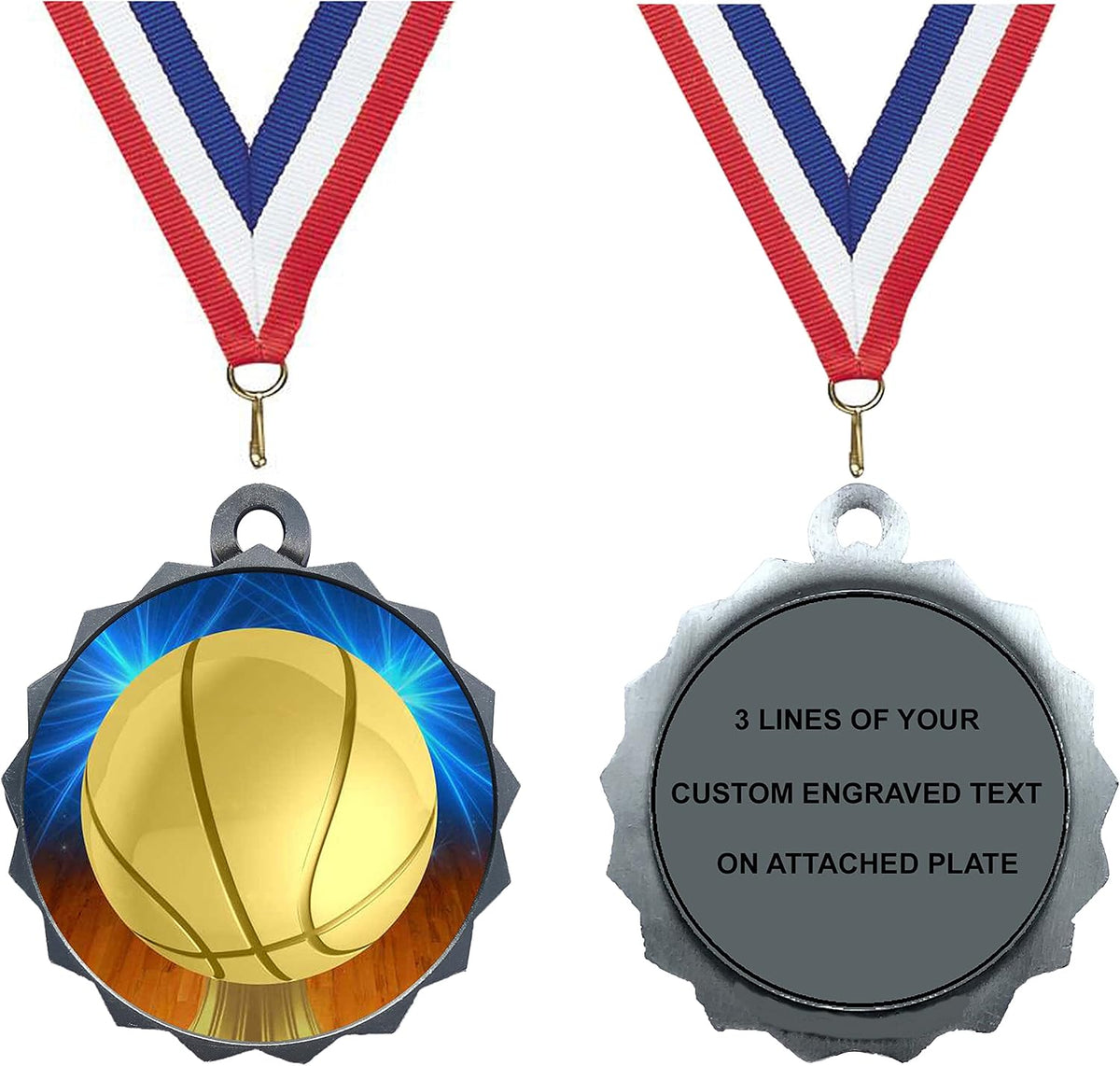 Express Medals Various Styles 1 to 50 Pack Gold Color Engraved 2,25 Inch Basketball Medals Trophy Award Medal Trophies Gift Prize Tournament Champion Team 1st Place First D214D10