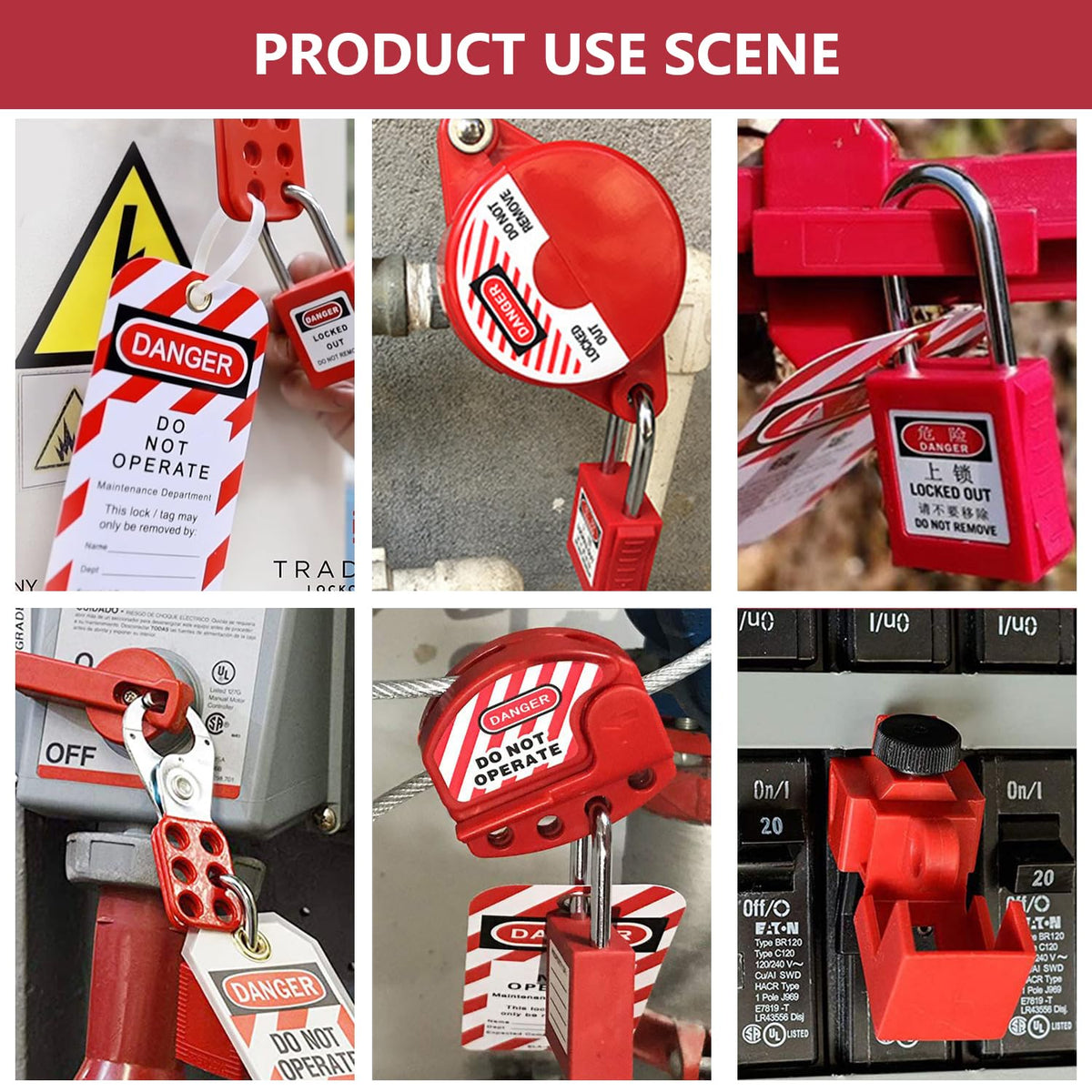 Multi-Functional Lockout Tagout Kit 70+ Pcs - Safety Padlock, Hasp, Ball/Gate Valve, Circuit Breaker, Plug & Loto Tags