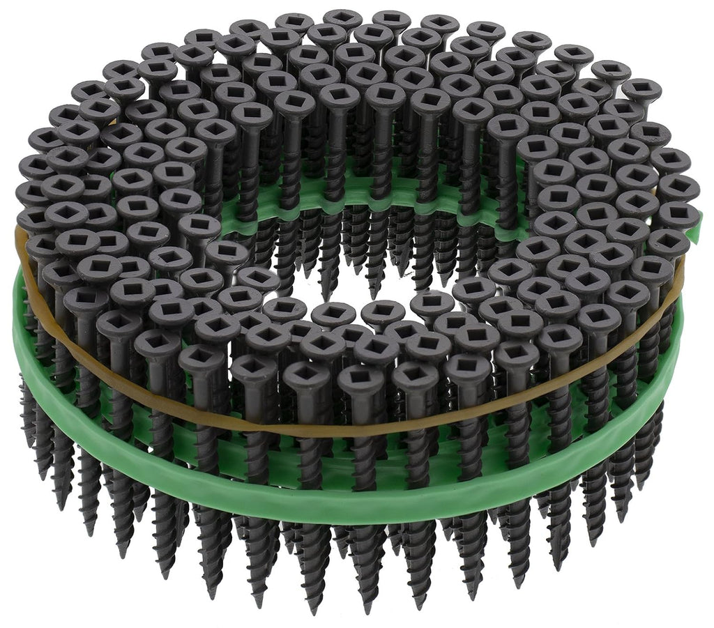 MURO Gray Epoxy Shield Guard #8 x 2' Square Flathead Exterior Wood Deck Screws for Speed Driver