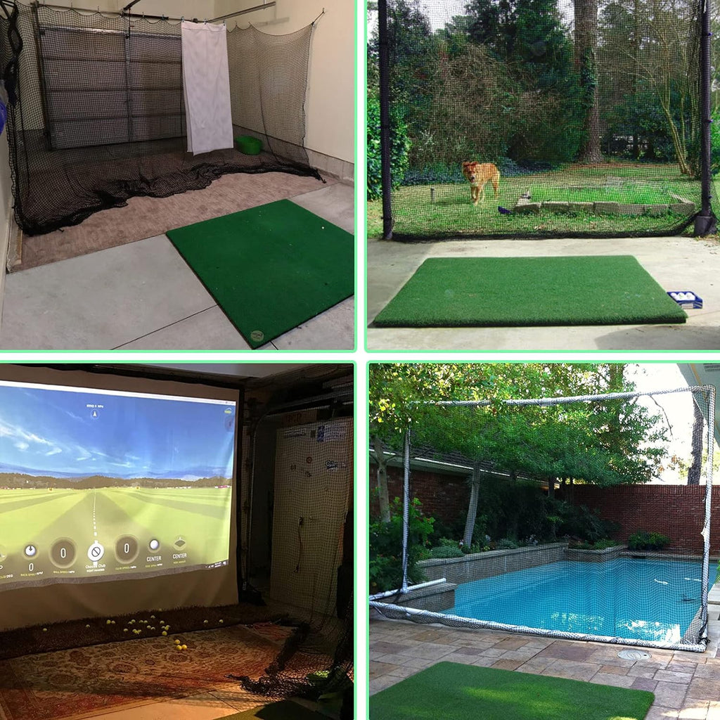 IUZEAI Golf Practice Net - Heavy Duty Nylon Netting, 10x10ft/10x15ft/10x20ft