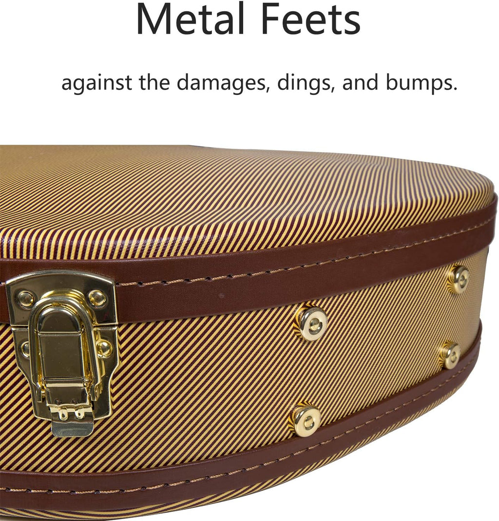 Crossrock Electric Guitar Case fits Telecaster and Stratocaster Style Guitars-Vinyl Tweed(CRW620STTW)