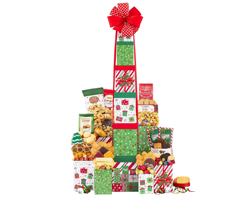 Wine Country Gift Baskets The Winter Cheer Gift Tower