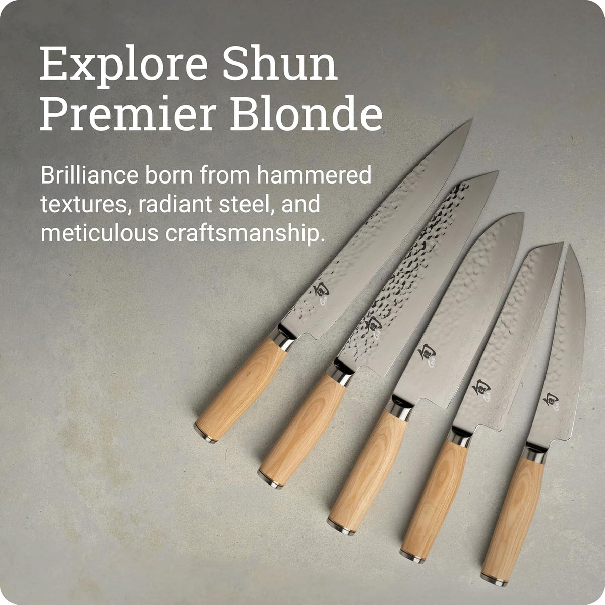Shun Premier Blonde 6.5' Master Utility Knife, Handcrafted Japanese Knife, VG-MAX Core with Damascus Stainless Steel Cladding, Pakkawood Handle, Precision and Sharpness for Professional and Home Chefs