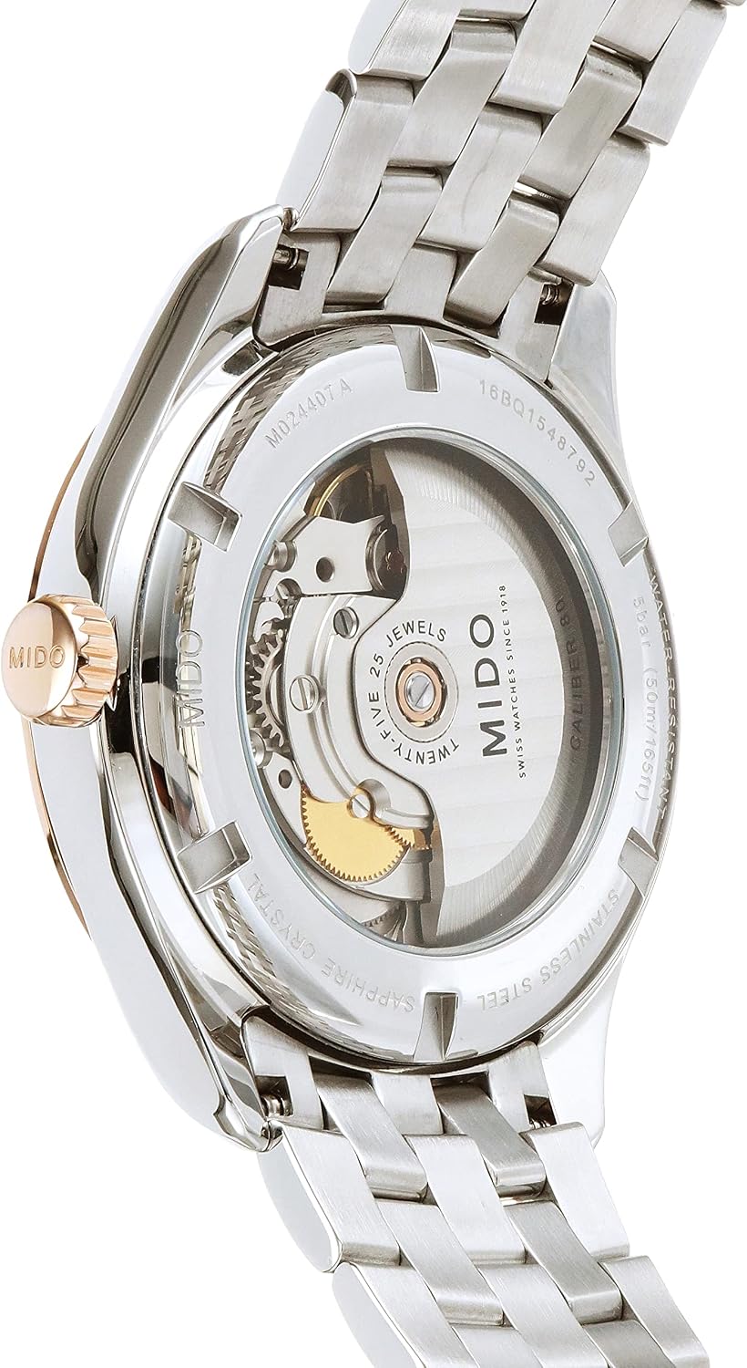 MIDO Belluna Gent - Swiss Automatic Watch for Men - Silver Dial - Case 40mm - M0244072203100