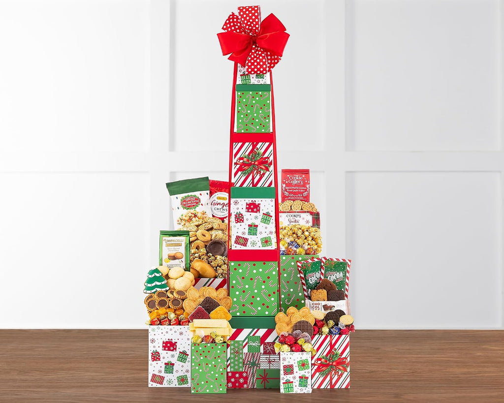 Wine Country Gift Baskets The Winter Cheer Gift Tower