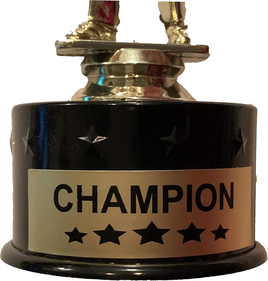 Express Medals Female Girls Basketball Award Trophy Party Favor Gift Prize Including 4 Gold Color Decals to Custom Personalize The Black Round Base