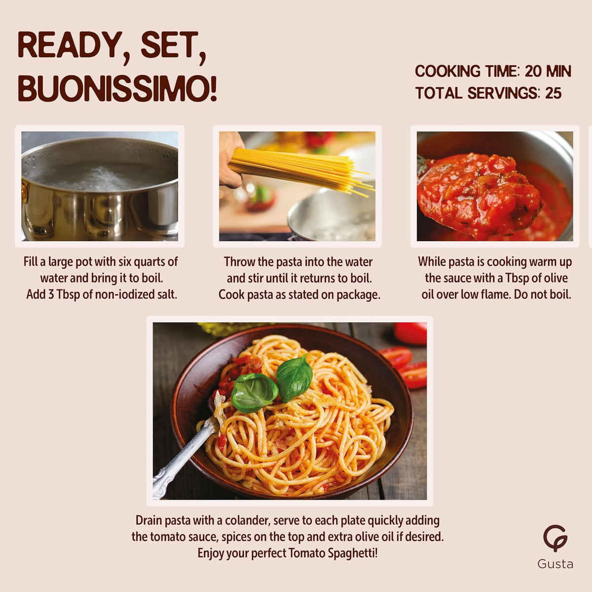 Gusta Pasta Gift Basket in Deluxe Packaging - Made in Italy - Healthy Holiday Basket Gift for Men, Birthdays, Families, Parties, Housewarming, Client Thank You & Sympathy