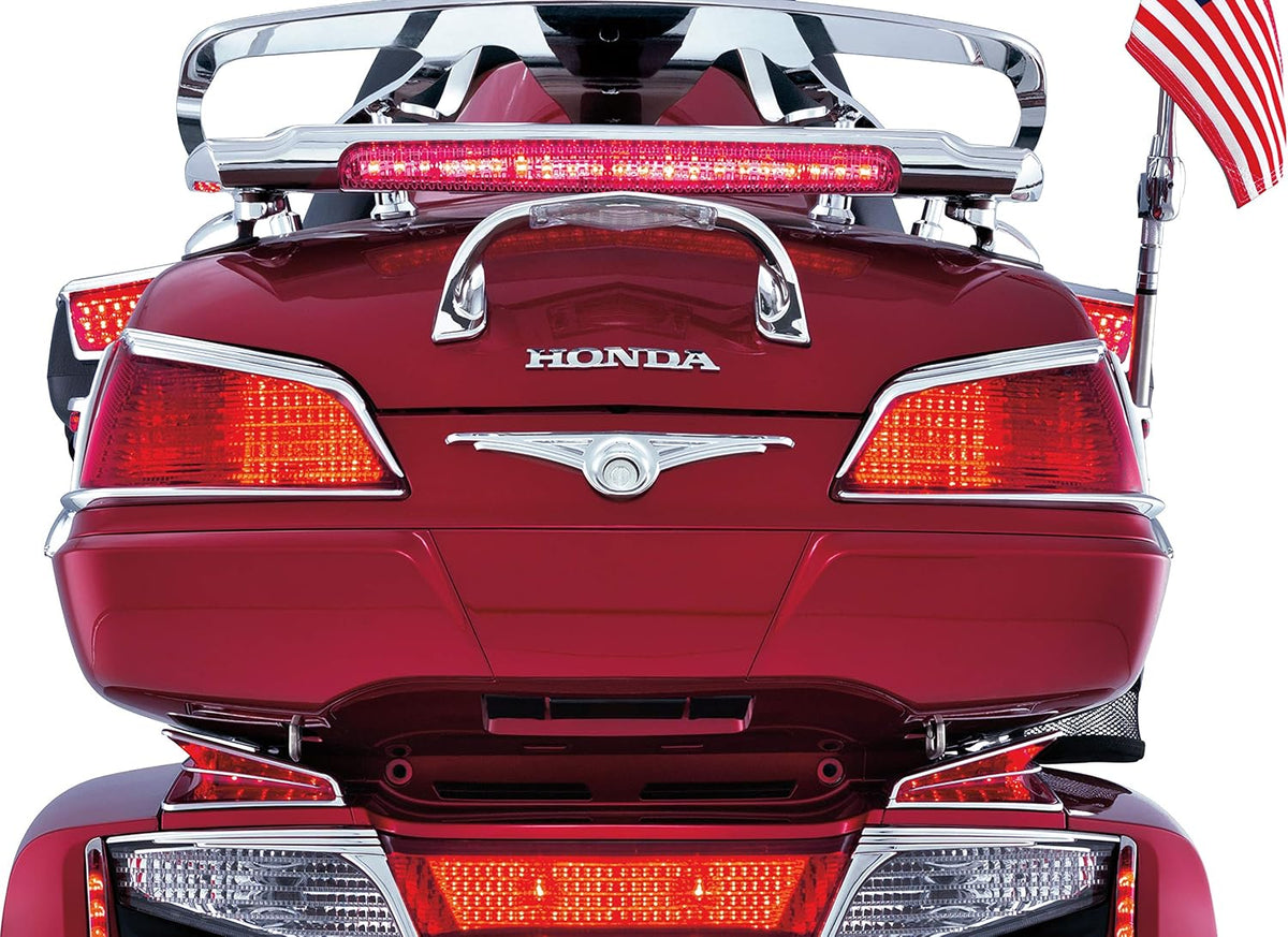 Kuryakyn 3215 Motorcycle Lighting Accent Accessory: LED Lighted Trunk Lid Handle for 2001-17 Honda Gold Wing GL1800 Motorcycles, Chrome