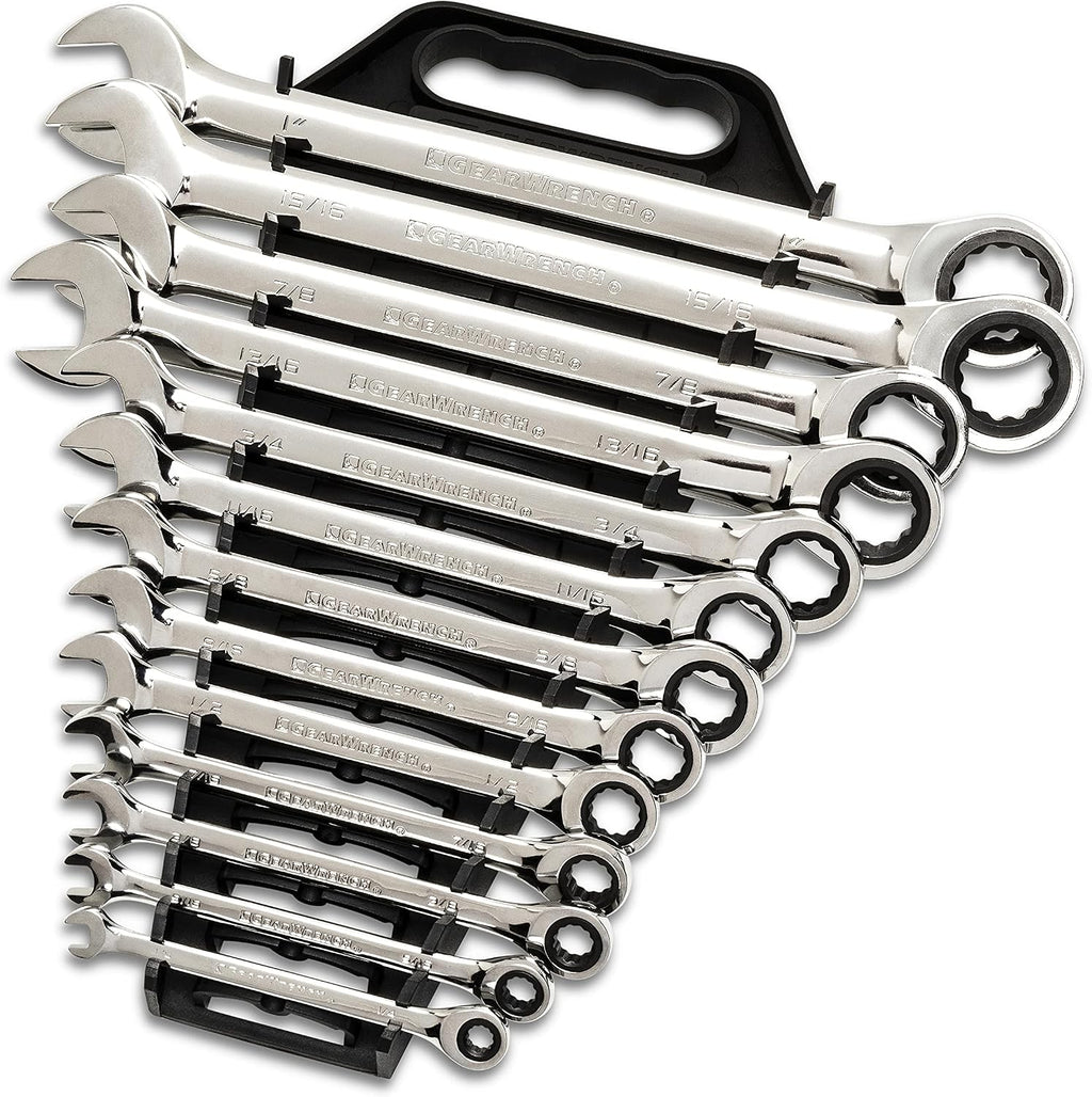 GEARWRENCH 25 Pc. Combination Ratcheting Wrench Set, SAE/MM - 86700