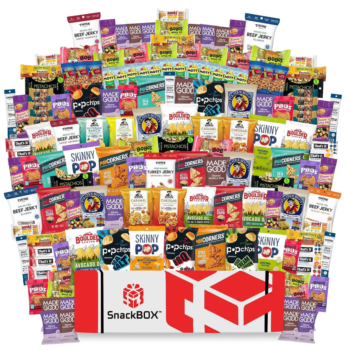 Gluten Free Office Catering Variety Snack Box (150 Count) | Fathers Day, Holiday, Teachers, Back to School, Date Night, College, Gift Baskets, Student, Birthday, Chips, Office, Military, Gift Ideas By SnackBOX