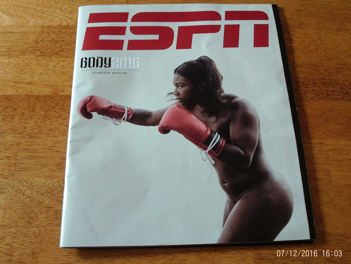 ESPN MAGAZINE 2016 ANNUAL BODY ISSUE CLARESSA SHIELDS COVER-MIDDLEWEIGHT BOXER OLYMPIC GOLD MEDAL WINNER