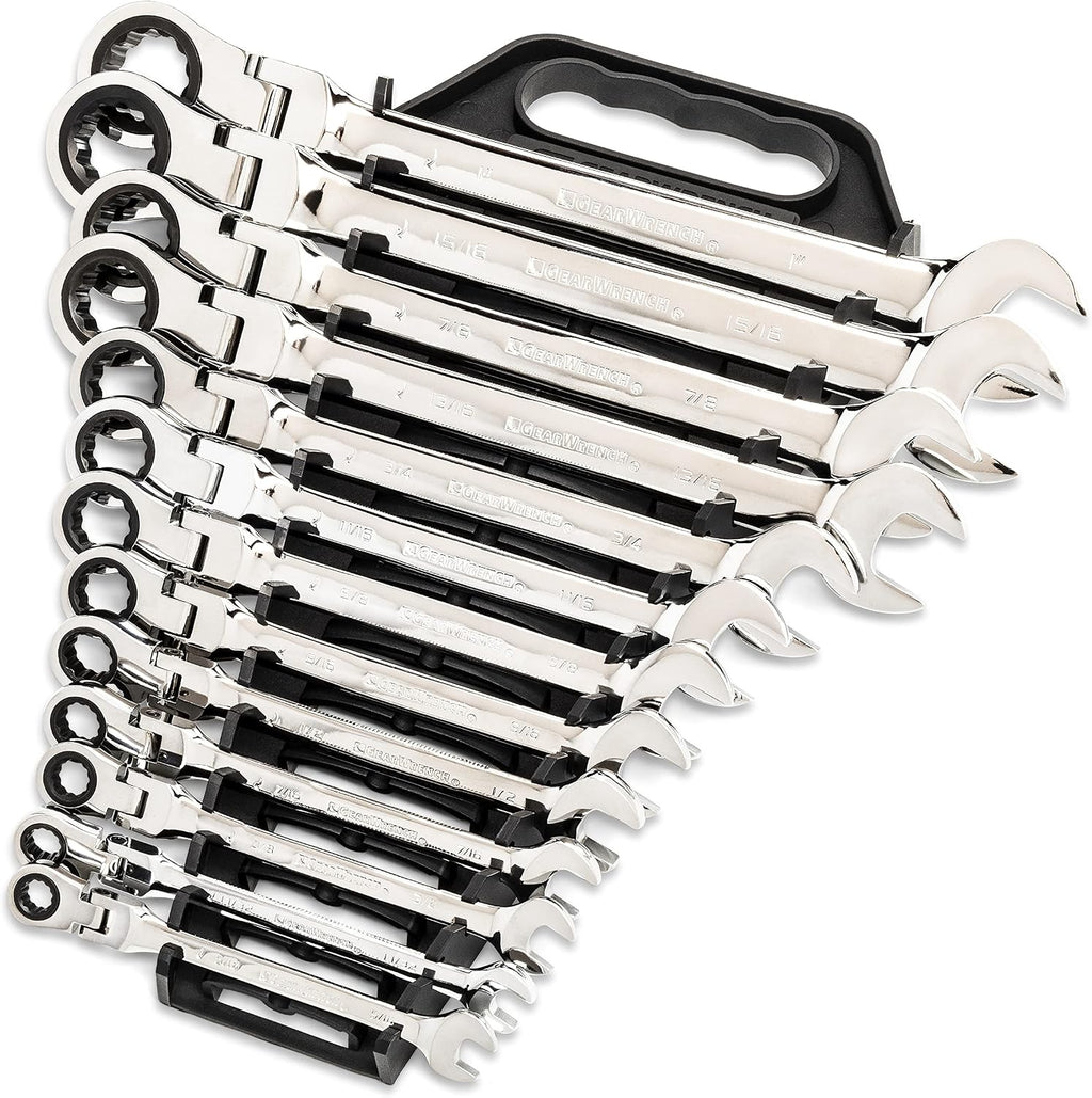 GEARWRENCH 25-Pc. Flex Combination Ratcheting Wrench Set, SAE/MM - 86730 (Pack of 2)
