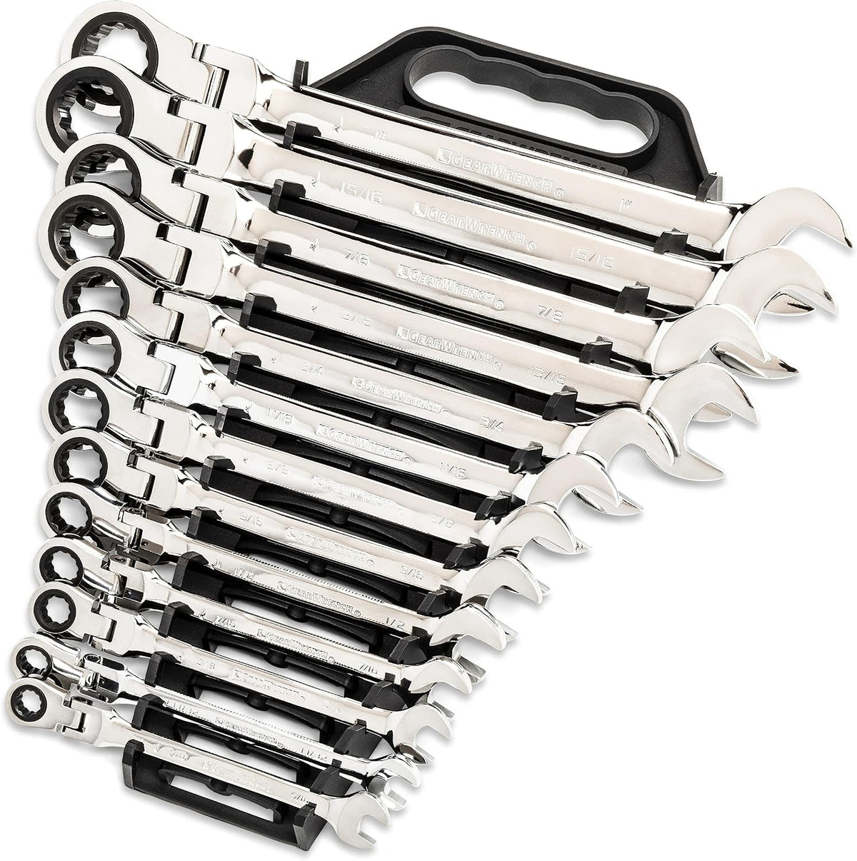 GEARWRENCH 25-Pc. Flex Combination Ratcheting Wrench Set, SAE/MM - 86730 (Pack of 2)