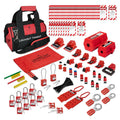 TRADESAFE Lockout Tagout Kit - 90 Loto Devices, Cable Lock, Loto Locks, Breaker Lockout Devices, Lock Out Tags, Plug Lock, Hasps, OSHA-Compliant Lock Out Tag Out Kits Electrical Tools