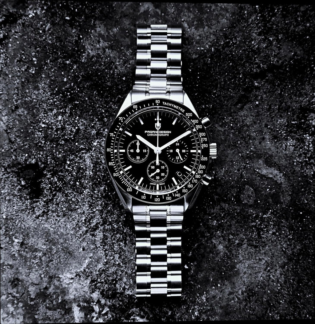 Pagani Design 1701 V3 Men's Chronograph Quartz Dial 40mm VK63 Movement Stainless Steel Mirror Sapphire Watch 100 Meter Water Resistant Sport Watch