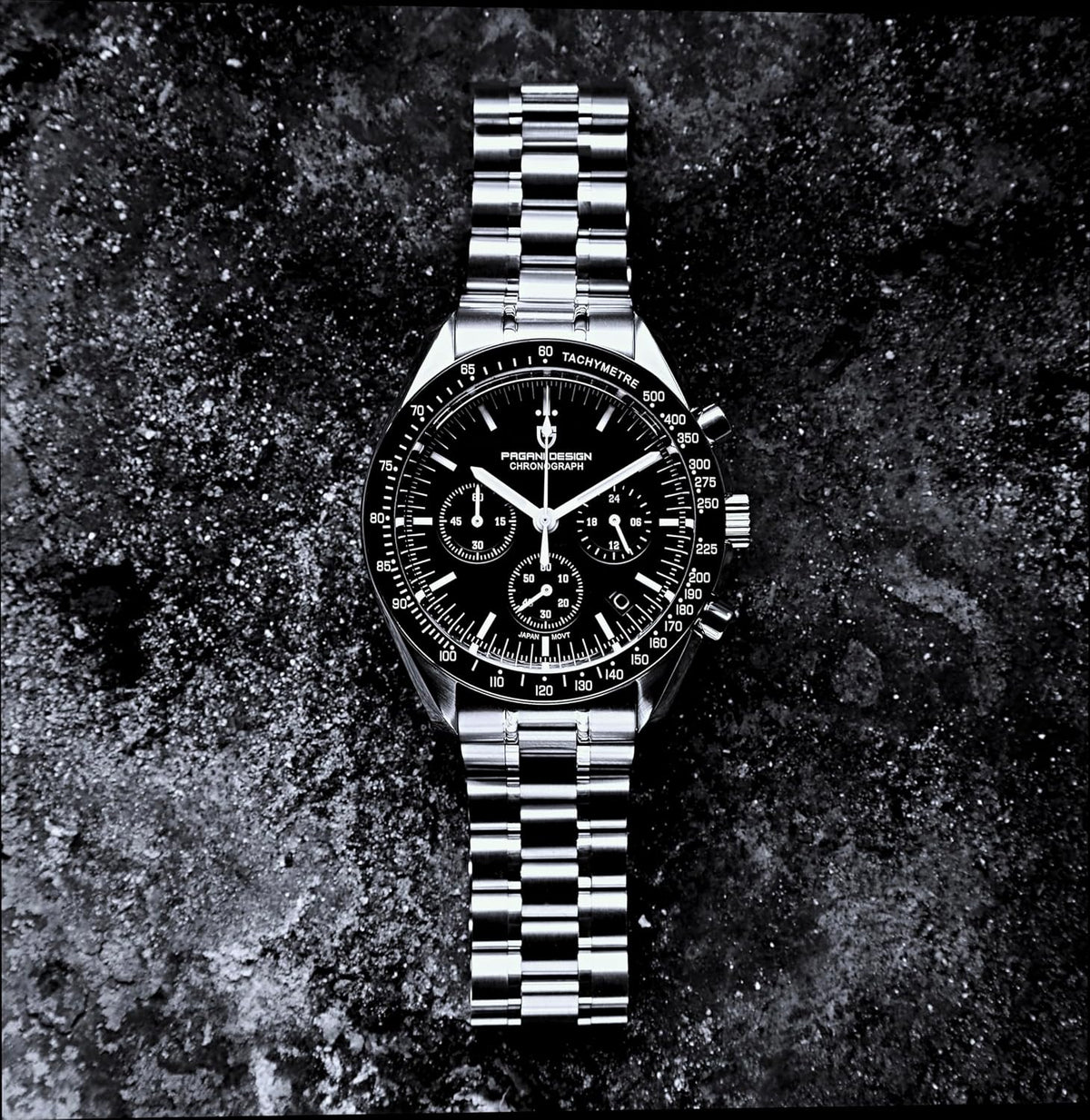 Pagani Design 1701 V3 Men's Chronograph Quartz Dial 40mm VK63 Movement Stainless Steel Mirror Sapphire Watch 100 Meter Water Resistant Sport Watch