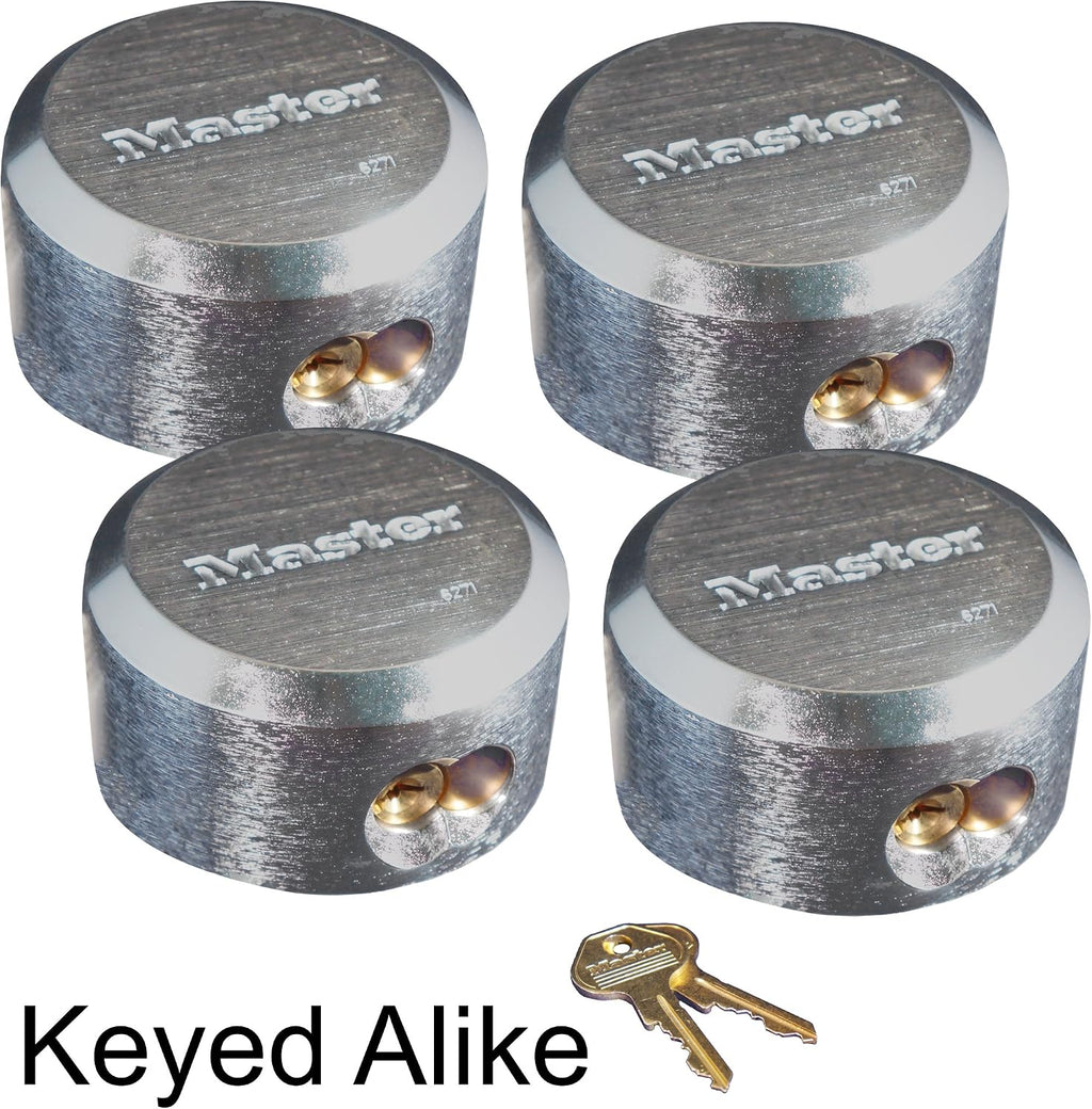 Master Lock Pro Series - (4) Hidden Shackle Padlocks Keyed Alike 6271KA-4