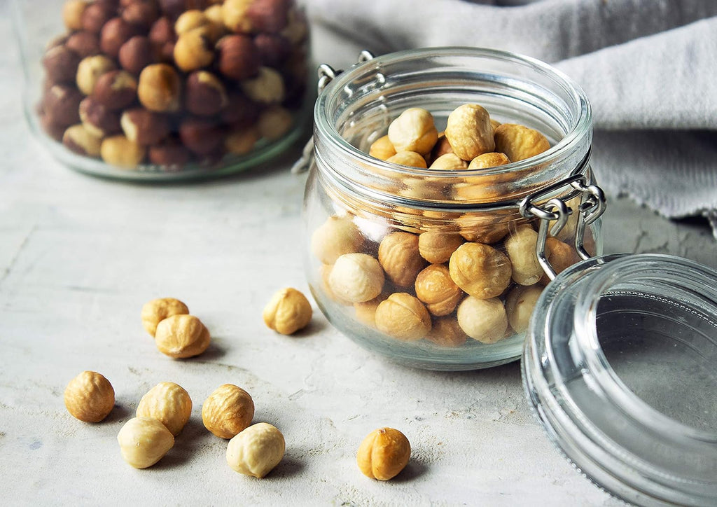 Food to Live Organic Blanched Roasted Hazelnuts, 8 Pounds – Non-GMO, Dry Roasted Filberts, No Skin, Whole Nuts, Unsalted, Kosher, Vegan, Bulk. Keto Snack. Great for Baking, Salads, and Granola.