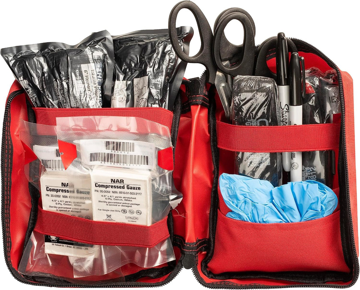 Scherber Public Access Bleeding Control Kit | Trauma Equipment, First Aid Supplies & NAR Tourniquet Pack for Gunshot Wound & Hemorrhage | Medical Professional & Emergency Rescue | Double, Basic