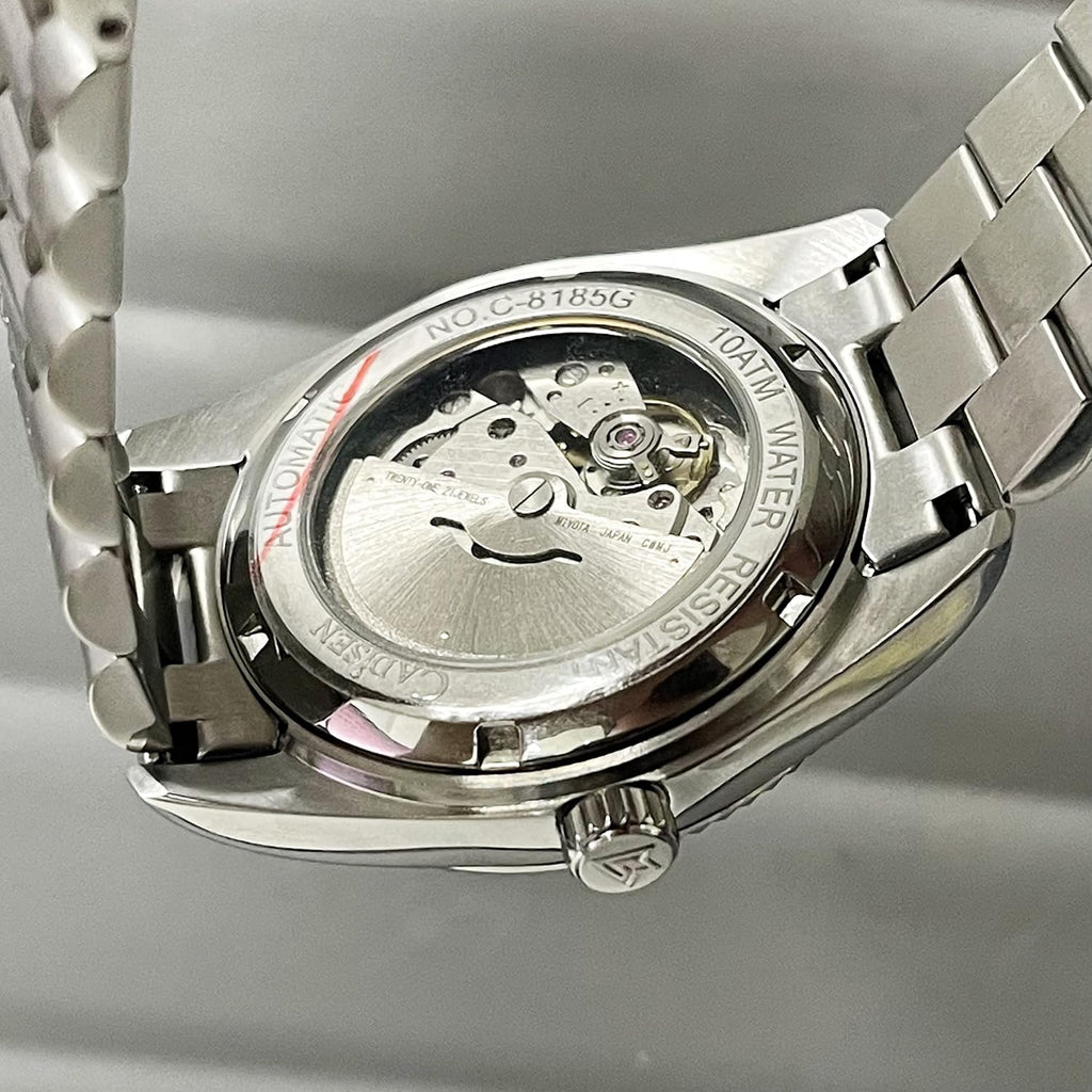 CADISEN Men's Automatic MIYOTA 8285 Mechanical Watch Casual Watches for Men Waterproof Sapphire