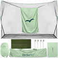 BirdiePro® - American Pro Golf Practice Net, 10x7ft Heavy Duty Golf Hitting Net with EchoShield™ Target & FlexWeave™ Net, Indoor Outdoor Training Backyard, Full Set with Mat, Balls & Cap