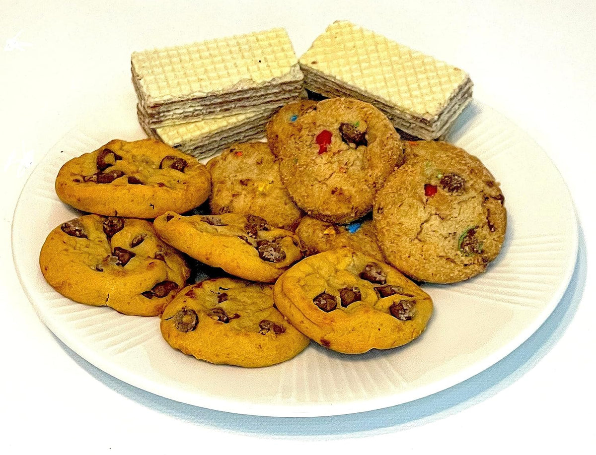 Hand-Crafted 43 Piece customizable chocolate gift basket of gourmet chocolates, cookies, and crunches. Tasty treats selected for businesses, clients, employees, birthdays, thank you and more!