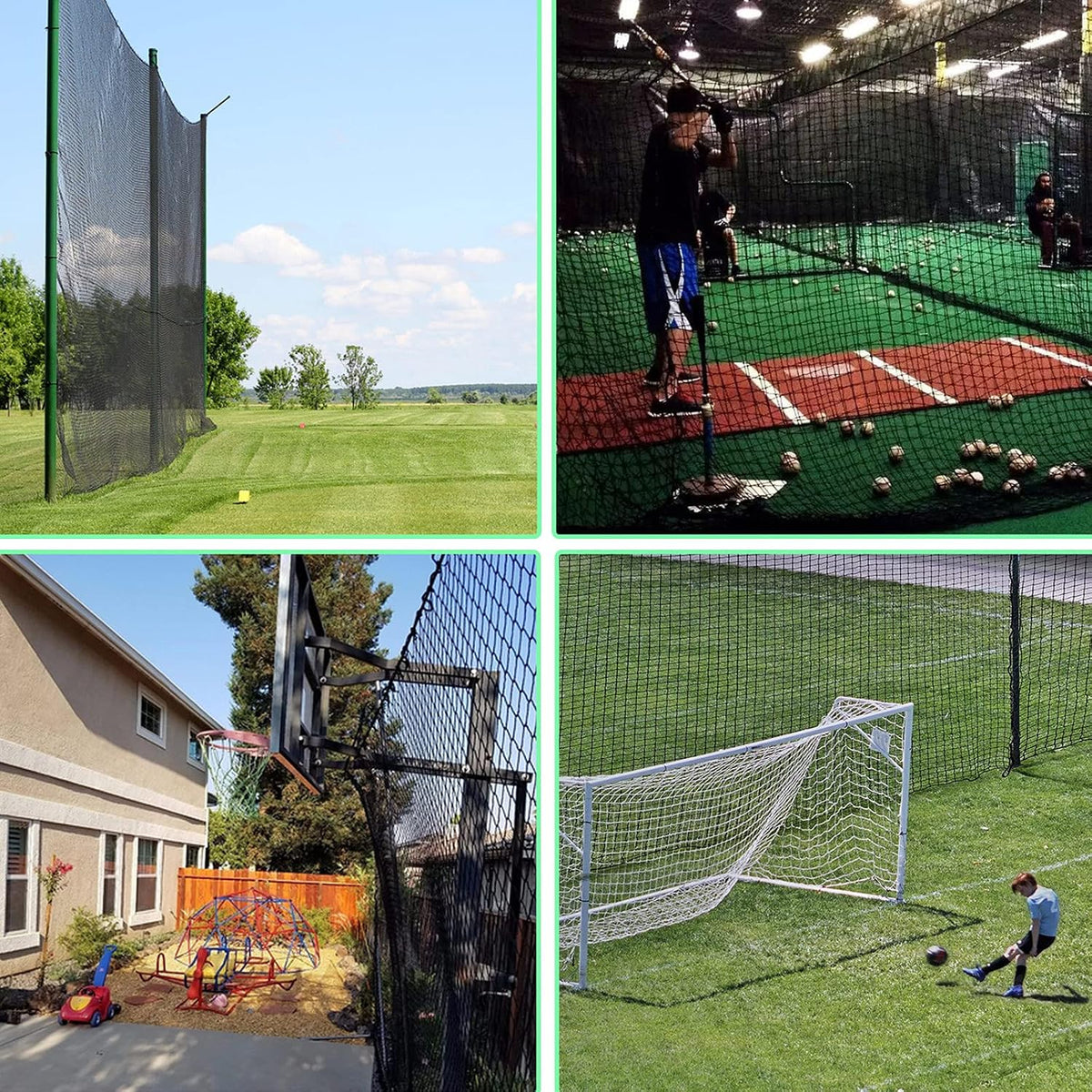 IUZEAI Golf Practice Net - Heavy Duty Nylon Netting, 10x10ft/10x15ft/10x20ft