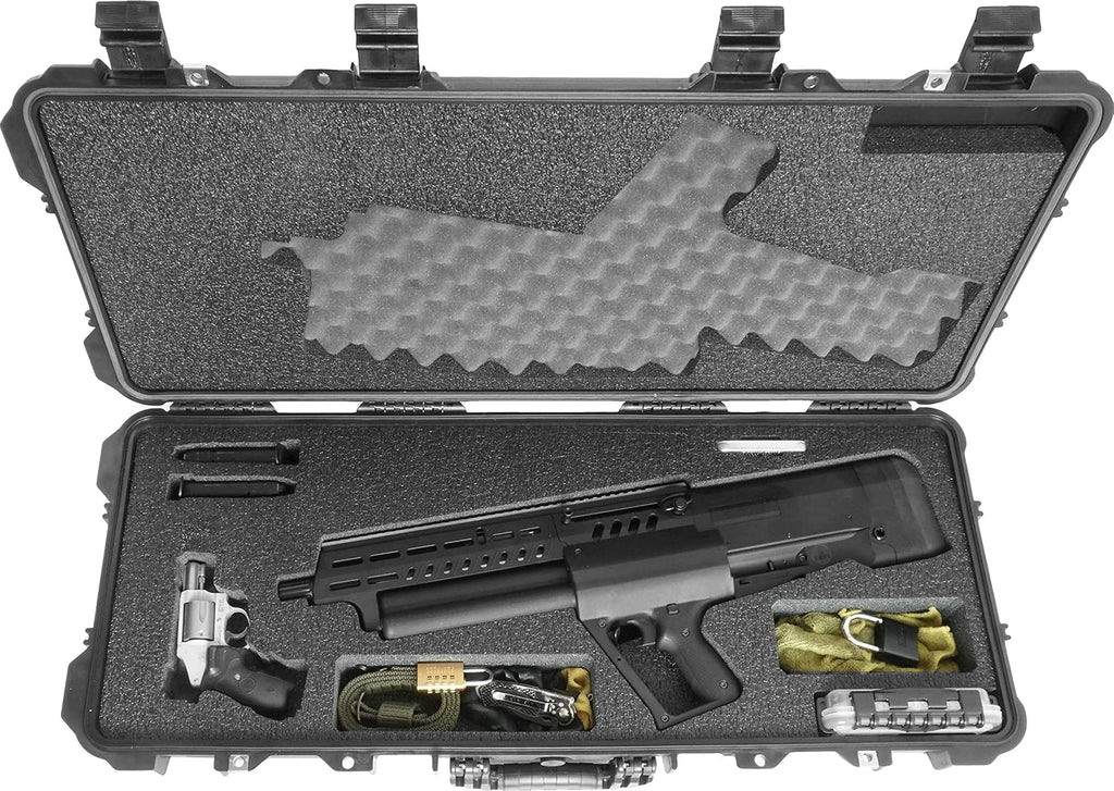 Case Club Fits IWI Tavor TS12 Shotgun in Pre-Cut Waterproof Case with Silica Gel to Help Prevent Gun Rust