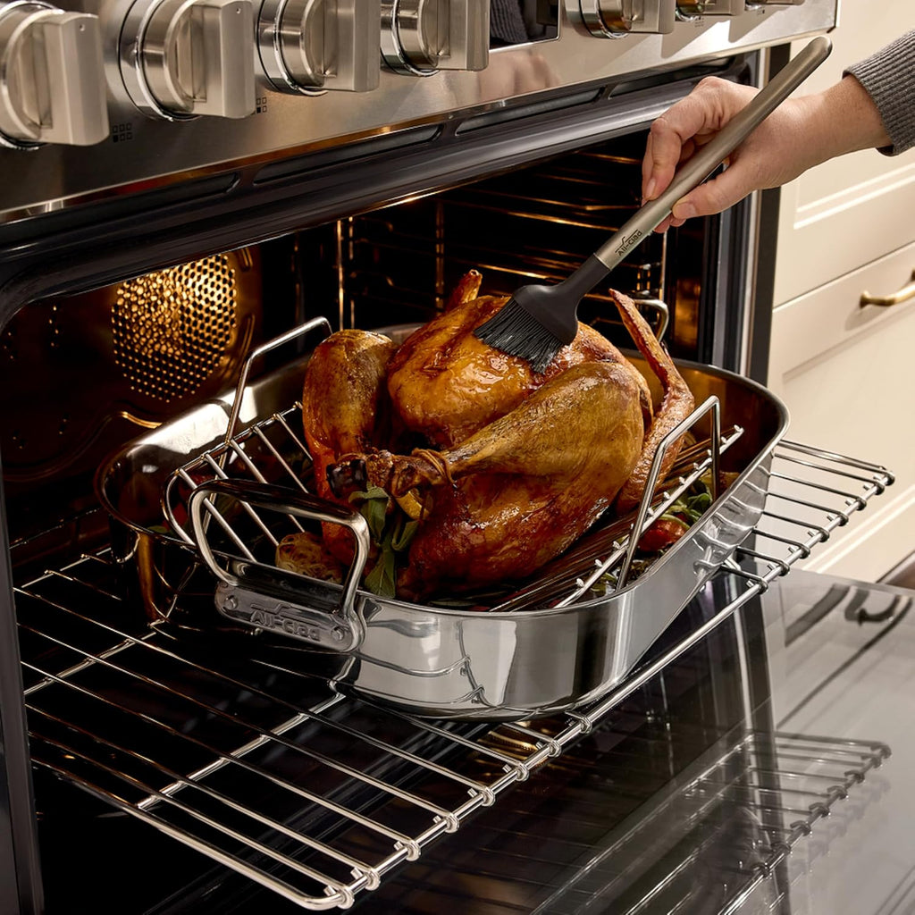 All-Clad Specialty Cookware, Stainless Steel Roaster with Rack, 14 x 18 inch