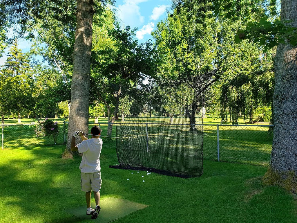 IUZEAI Golf Practice Net - Heavy Duty Nylon Netting, 10x10ft/10x15ft/10x20ft