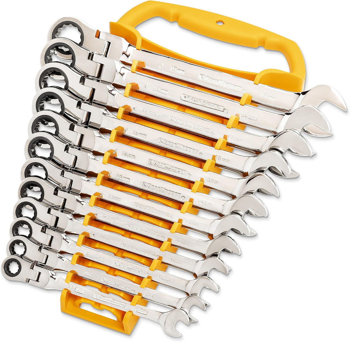 GEARWRENCH 25-Pc. Flex Combination Ratcheting Wrench Set, SAE/MM - 86730 (Pack of 2)