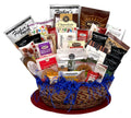 Gourmet Gift Basket for Women, Kids, Clients, Birthday, Sympathy, Holidays - with Assorted Chocolate, Cookies, Snacks, and More - Beautifully Wrapped and Presented with Double Bow (Salvy Special)