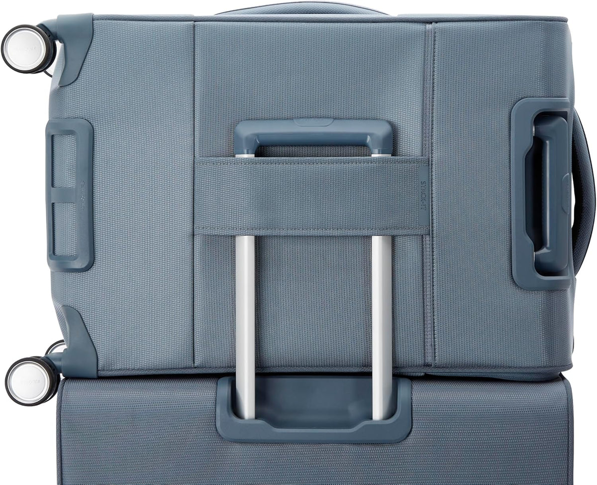Samsonite UpLIFT Lightweight Softside Carry-On Luggage with Spinner Wheels - Expandable - Airline-Approved, Polyester Soft Suitcase for Ultra Light Travel - Elemental Blue