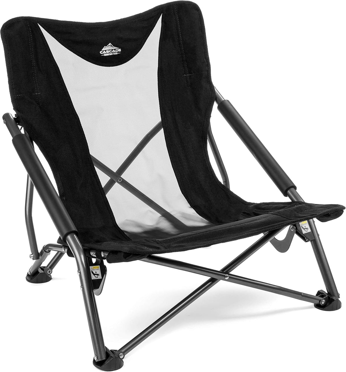 MacSports 150lb Capacity All Terrain Beach Wagon and Cascade Mountain Tech 250lb Capacity Camping Chair Bundle