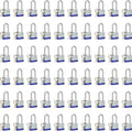 Lock Outdoor Padlocks, Laminated keyed Padlock, 1-9/16 in Wide Body, Padlock Set with Keys, Long Shackle (60Pack)